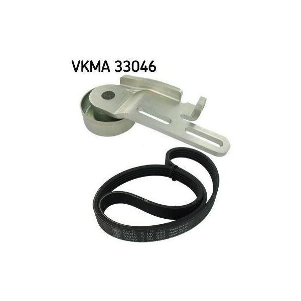 Skf Vkma 33046 Set Di Cinghie Trapezoidali Dentate Adatte Per Peugeot 106 Ii Hatchback (1A, 1C)-image