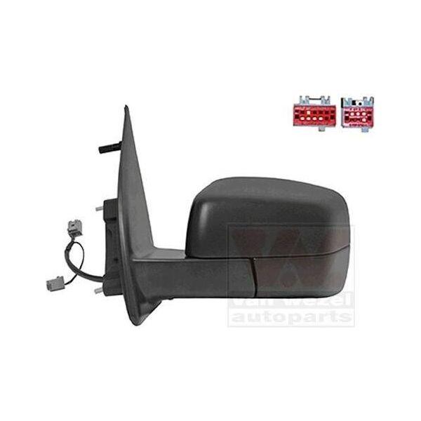 Van Wezel 0250807 Specchietto Retrovisore Esterno Sinistro Per Land Rover Freelander 2 Suv (L359) Convesso Riscaldato-image