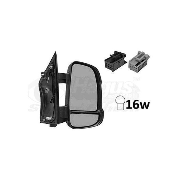 Van Wezel 0983828 - Specchio Esterno Oe 1613689580, Destro Per Jumper, Ducato, Boxer-image