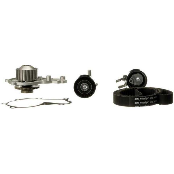 Gates KP15587XS Pompa Acqua + Set Cinghia Dentata Oe 16095249 Compatibile Con Aygo, Bipper, 307, 206, 1007, 2, Fusion, Fiesta, Xsara, Nemo, C3, C2, C1-image