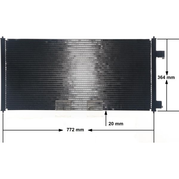 Mahle Ac 689 000S - Condensatore Aria Condizionata Oe 2T1H19710AB Per Tourneo Connect, Transit Connect-image