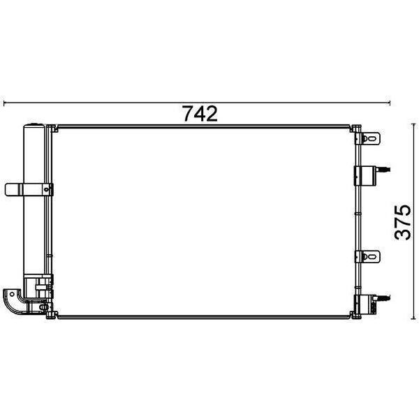 Mahle Ac 703 000P Condensatore Climatizzatore Condensatore Climatizzatore Per Jaguar Xf (J05, CC9) + Essiccatore-image