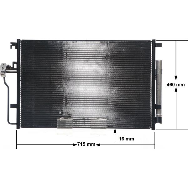 Mahle Ac 553 001S - Oe 2E0820413 Condensatore Aria Condizionata Con Essiccatore Per Sprinter (W907), Sprinter (W906), Sprinter (W907, W910), Sprinter (W904), Crafter (2E), Crafter (2F)-image
