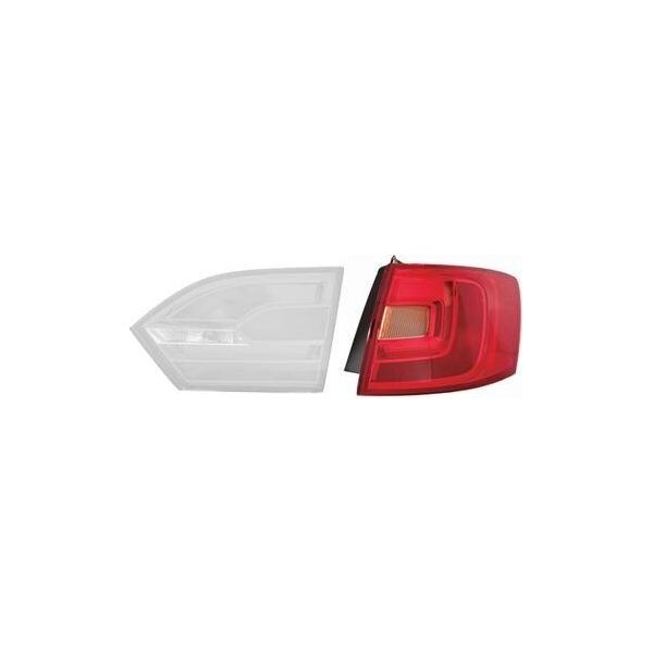 Van Wezel 5772922 - Oe 5C6945096A Lampada Combinata Posteriore, Destra, Parte Esterna Per Jetta Iv-image