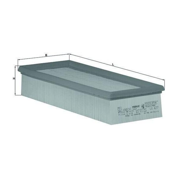 Mahle Lx 477 - Filtro Aria Oe 1444Q8 Per Espace Iii (Je), Laguna I, Safrane Ii (B54), Avantime (DE0)-image