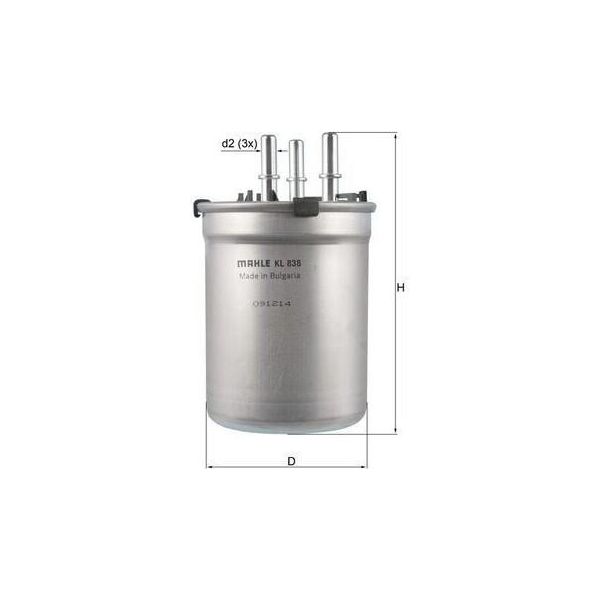 Mahle Kl 838 - Filtro Carburante Oe 6R0127400D Per A1 (8X)-image