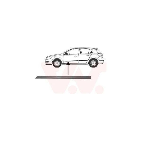 Van Wezel Modanatura Per Porta Anteriore Sinistra Per Opel Astra H Caravan (A04) 3745403-image