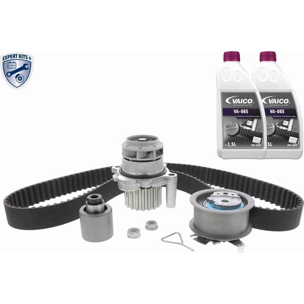 Vaico V10-50105 Kit Cinghia Dentata + Pompa Acqua Per Vw Golf V Hatchback (1K1) Polo (9N) Touran (1T1, 1T2) Passat Variant (3C5) Transporter V Bus-image