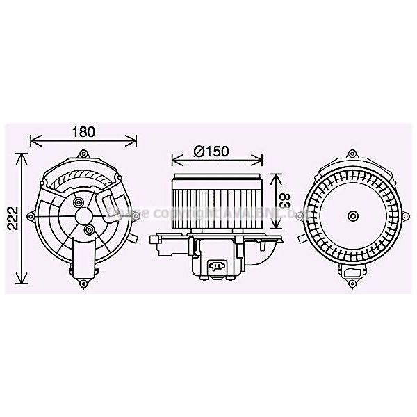 Prasco CN8310 - Motore Soffiatore Oe 6441CG Per C4 Picasso I (Ud), Berlingo, C4 G-Picasso I (Ua), Partner, Partner Tepee-image