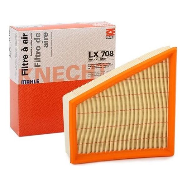 Mahle Lx 708 - Filtro Aria Oe 5Z0129620A Per Ibiza (6J, 6P), Ibiza (6L), Cordoba (6L), Roomster (5J), Fabia Ii (54), Fabia I (6Y), Polo (9N), Polo (6N), Fox (5Z)-image