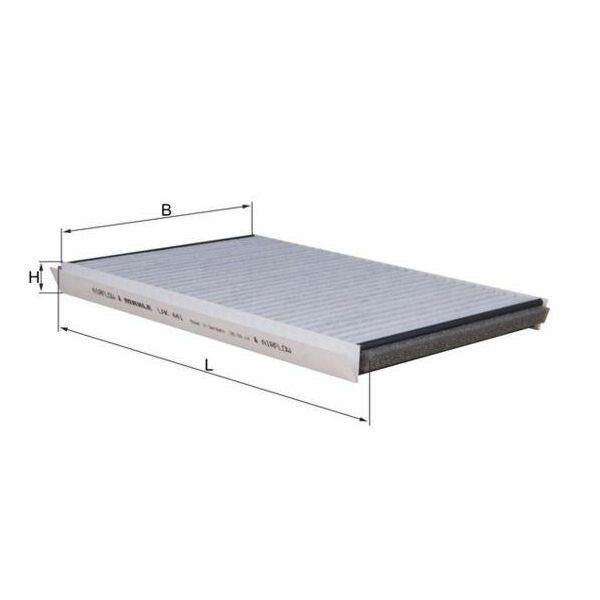 Filtro Abitacolo Mahle Lak 441 Filtro Antipolline Per Hyundai I30 (Fd) Carbone Attivo-image