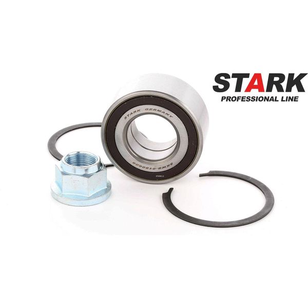 Stark SKWB-0180608 - Oe 71745046 Radlagersatz, Vorderachse FüR Mito (955), Nemo, 500 (312), Punto, Brava, Bravo, Fiorino, Idea, Linea, Marea, Qubo, Stilo, Strada, Ka (RU8), Adam, Corsa C (X01), Corsa D (S07), Corsa E (X15), Bipper (Aa), Bipper Tepee-image