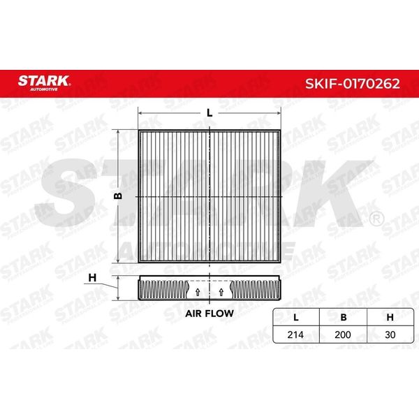 Stark SKIF-0170262 - Filtro Aria Abitacolo Oe 71754158 Per 159 (939), Brera (939), Spider (939)-image