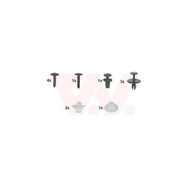 Van Wezel Kit Di Montaggio Parafango 0969796 Anteriore Sinistro Anteriore Destro Per Opel Zafira Life (K0)-image