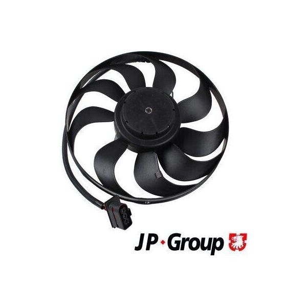 Jp Group 1199101400 - Ventola Radiatore Oe 1J0959455P Per Bora (1J), Golf Iv (1J), Octavia I (1U), Leon (1M1), Toledo Ii (1M2)-image