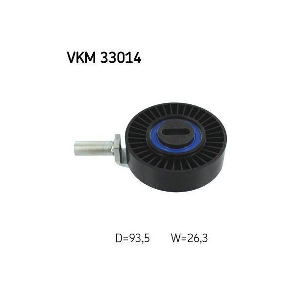 Skf Vkm 33014 - Puleggia Tenditore Oe 6453 R8, Cinghia A V Per 605 (6B), Boxer-image
