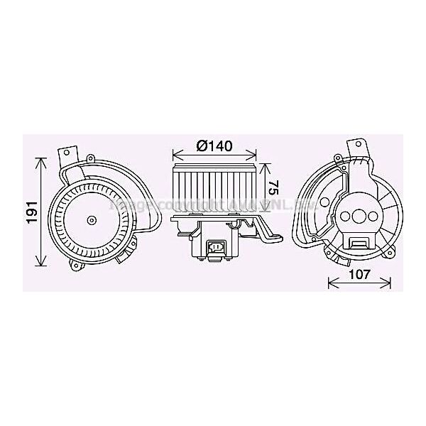 Prasco AL8154 - Motore Soffiante Oe 77365145 Per Mito (955)-image