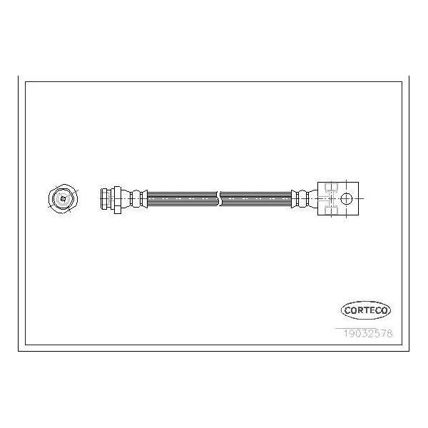 Corteco 19032578 Tubo Freno Posteriore Per Nissan Terrano Ii (R20)-image