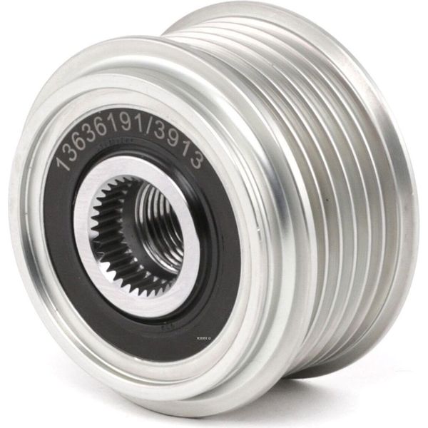 Ridex 1390F0077 - Puleggia Alternatore Di Primo Equipaggiamento 5M5Q10344AA Per C-Max, Focus C-Max (DM2), Focus (Daw, Dbw), Focus (Dnw), Focus (Dfw), Focus Ii, Galaxy (WA6), Mondeo Iv, S-Max (WA6), Tourneo Connect, Transit Connect-image