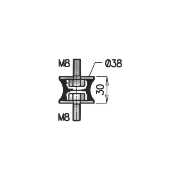Supporto Scarico Dinex Per Renault Trafic Furgone (Txx) Impianto Di Scarico Parte Di Montaggio 21822-image