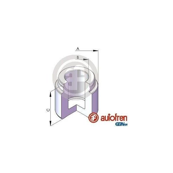 Autofren Seinsa Pistone Pinza Freno Adatto Per MERCEDES-BENZ 100 Bus (631) 52 Mm Acciaio-image