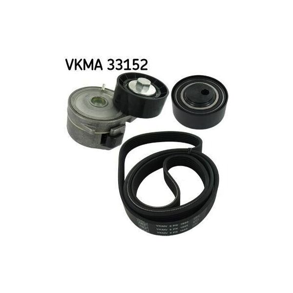 Skf Vkma 33152 Set Di Cinghie Trapezoidali Per Fiat Scudo Furgone (220)-image