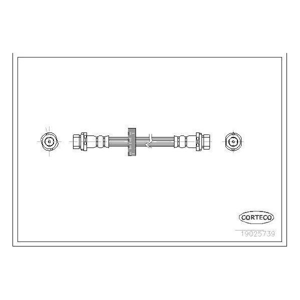 Corteco 19025739 Tubo Freno Posteriore Per Ford Focus (Daw, Dbw) Focus Estate (Dnw) Focus Notchback (Dfw)-image