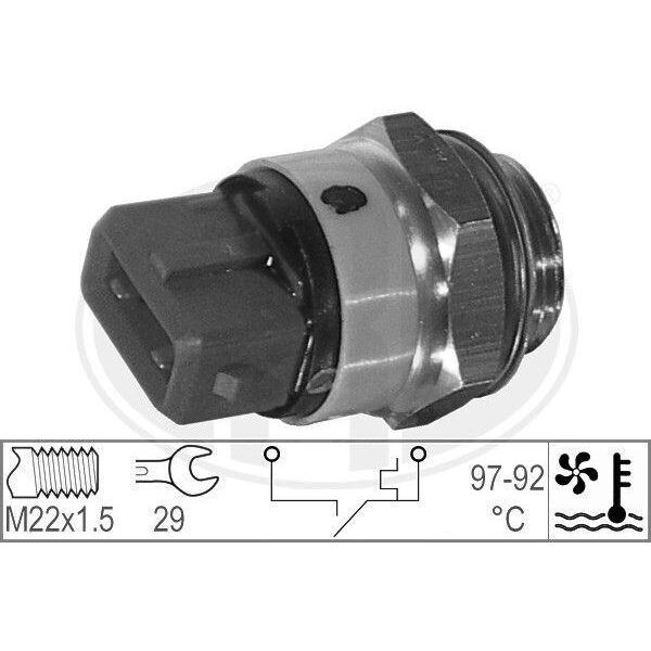Era 330188 - Oe 1264 26 Calcolatore Di Temperatura, KüHlerlüFter Per Xsara, Berlingo, Jumpy (U6U), Jumpy (B), Saxo, Zx (N2), Scudo, Ulysse, 106 Ii, 206 Sw (2E/K), 306, 206 Cc (2D), 206 (2A/C), 206 (2E/K), 406, 806 (221), Expert (224), Expert (222), Expert (223), Partner (5, G)-image