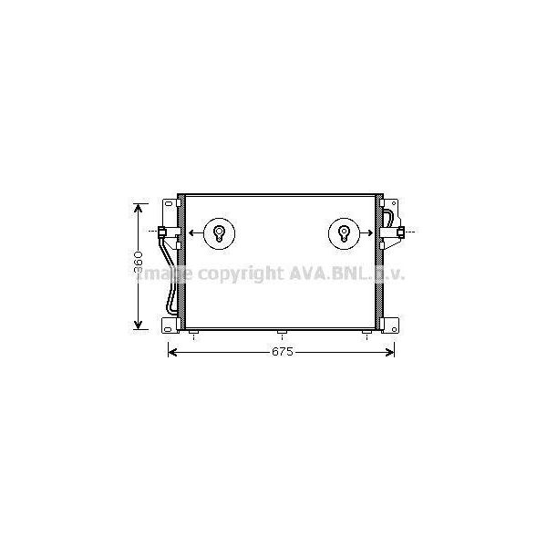 Prasco AI5130 - Condensatore Aria Condizionata Oe 1J0820411B Per A3 (8L), Tt (8N), Leon (1M1), Toledo Ii (1M2), Octavia I (1U), Bora (1J), Golf Iv (1J), New Beetle-image