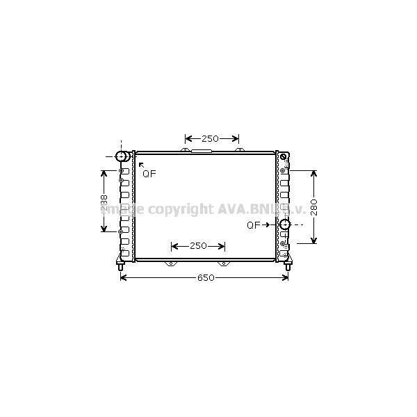 Prasco ALA2091 - Oe 60656716 Radiatore, Raffreddamento Motore Per 156 (932)-image