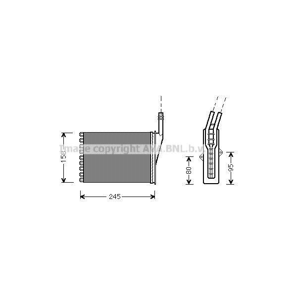 Prasco RTA6249 - Oe 6025370414 Scambiatore Di Calore, Riscaldatore Per Avantime (DE0), Espace Iii (Je)-image