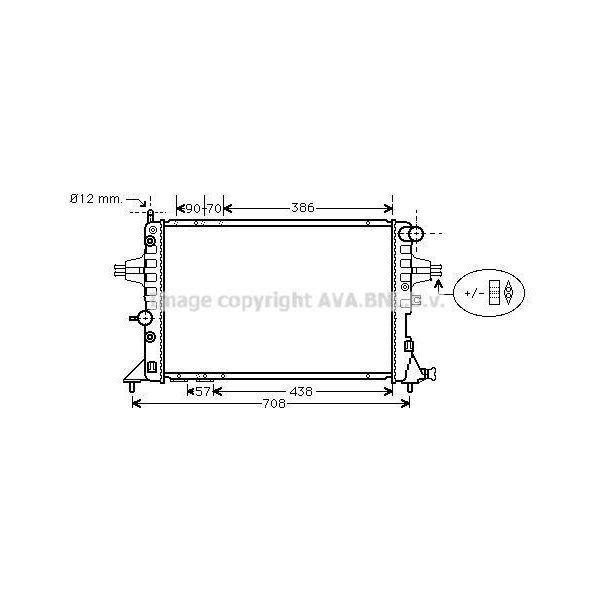 Prasco OLA2329 - Oe 09192607 Radiatore, Raffreddamento Motore Per Astra G, Zafira A-image