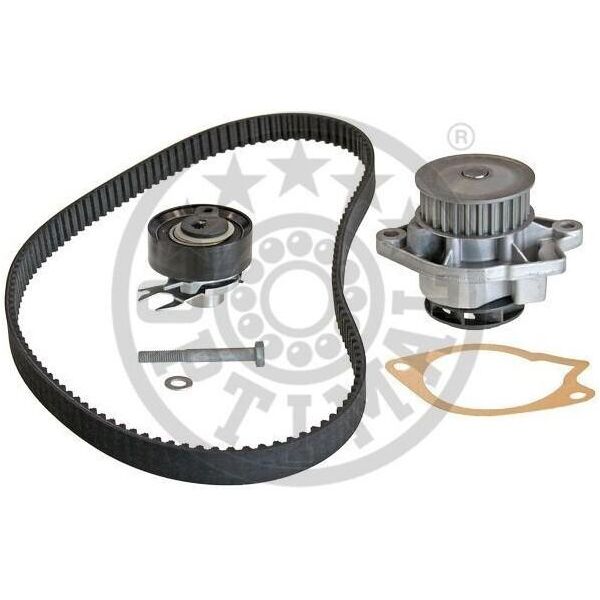 Optimal SK-1592AQ1 Set Cinghia Dentata + Pompa Acqua Per Vw Lupo (6X1, 6E1) Polo (6N2) Caddy Ii Furgone (9K9A) Polo Classic (6V2) Polo Variant (6V5)-image