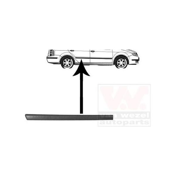 Van Wezel Modanatura Per Porta Posteriore Destra Modanatura Per Skoda Fabia I Combi (6Y5) 7625426-image