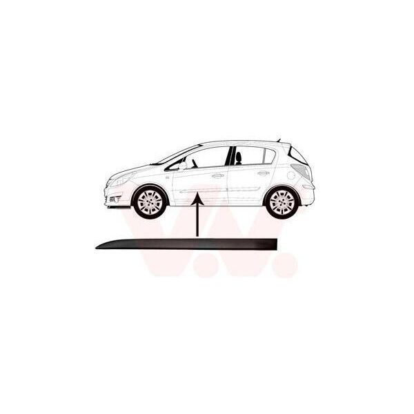 Van Wezel 3750423 - Oe 13243578 Striscia Di Rivestimento, Anteriore Sinistra Per Corsa D (S07)-image