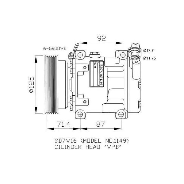 Nrf 32267 - Compressore Aria Condizionata Oe 7700106441 Per Clio Ii-image