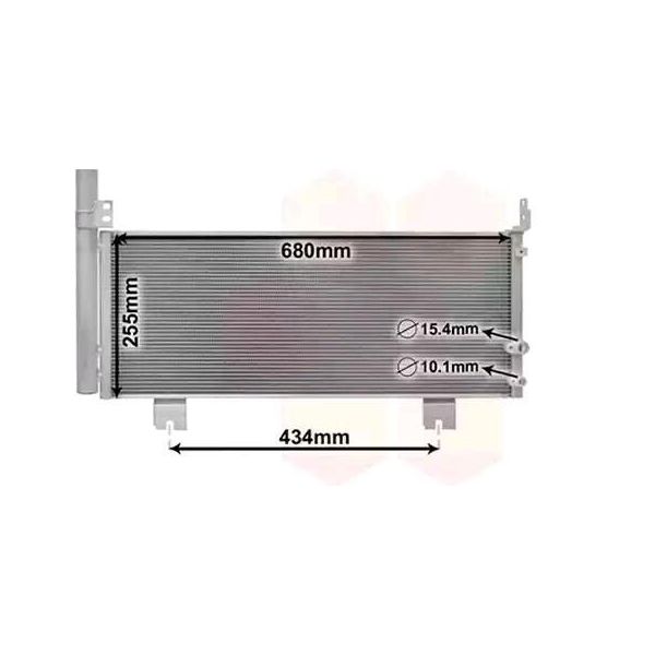 Van Wezel 56015701 Condensatore Climatizzatore Condensatore Climatizzatore Per Lexus Is Iii (GSE3, AVE3) +Essiccatore-image