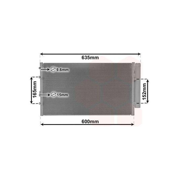 Van Wezel 51005102 - Oe 73210 CA000 Condensatore Aria Condizionata Con Essiccatore Per Gt 86 (ZN6)-image