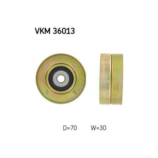 Skf Vkm 36013 - Oe 77 00 850 603 Puleggia Folle, Cinghia A V Per Clio I-image