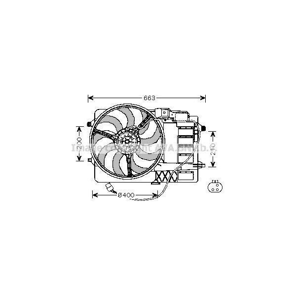 Prasco BW7516 - Oe 1475577 KüHlerlüFter Per R50, R53, R52-image