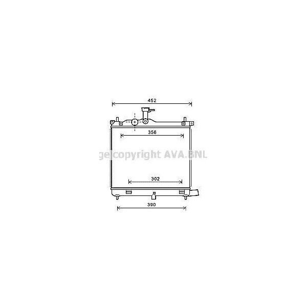 Prasco HY2290 - Oe 253100X100 Radiatore, Raffreddamento Motore Per I10 (Pa), I10 (Ba, Ia)-image