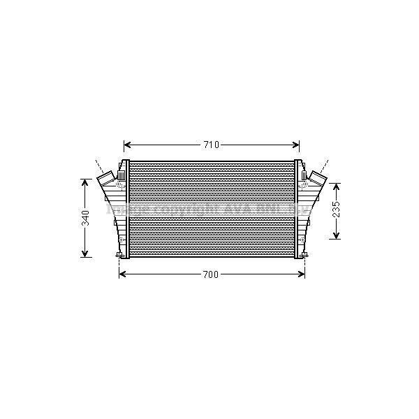 Prasco OLA4492 - Intercooler Oe 51770436 Per Croma, Signum (Z03), Vectra C (Z02)-image