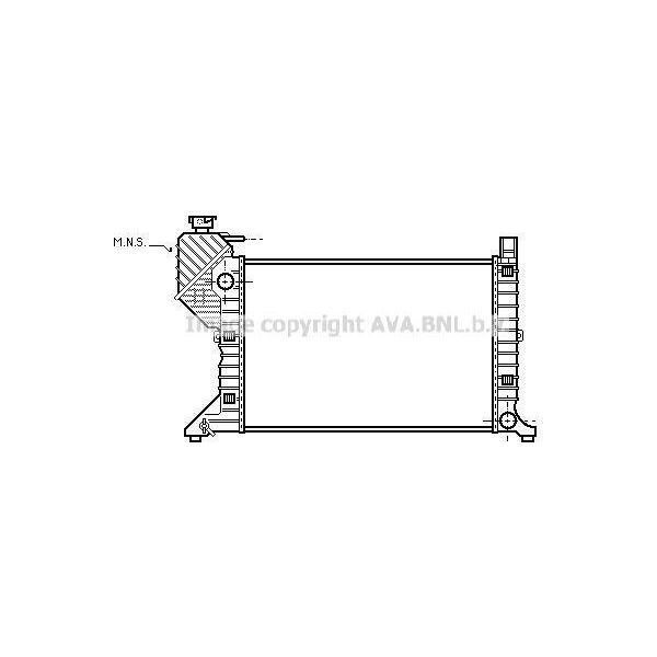 Prasco MSA2181 - Radiatore Oe 9015001800, Raffreddamento Motore Per Sprinter (W901, W902), Sprinter (W904), Sprinter (W903)-image