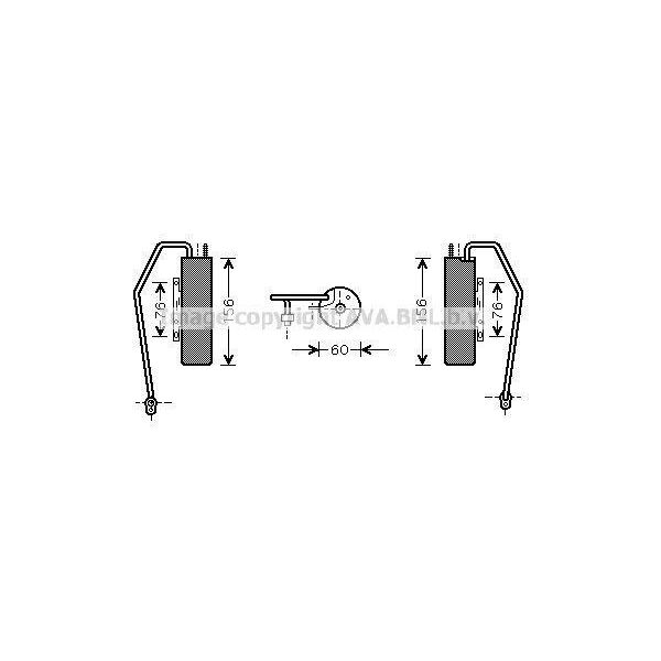 Prasco OLD398 - Essiccatore Aria Condizionata Oe 71740473 Per Croma, Vectra C (Z02), Signum (Z03)-image