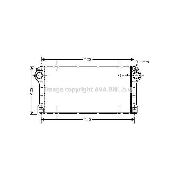 Prasco TO4565 - Intercooler Oe 179400R040 Per Auris (E15), Auris (E18), Avensis (T27), Verso (R2)-image