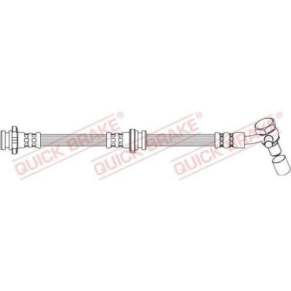 Quick Brake 50.748X Tubo Freno Anteriore Sinistro Per Renault Kadjar (Ha, Hl) Per Nissan Qashqai Ii (J11, J11)-image