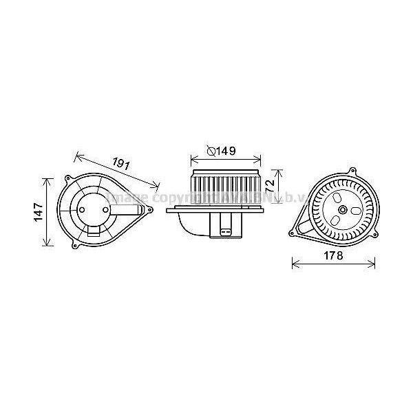 Prasco FT8426 - Motore Soffiante Oe 46722702 Per Ducato-image