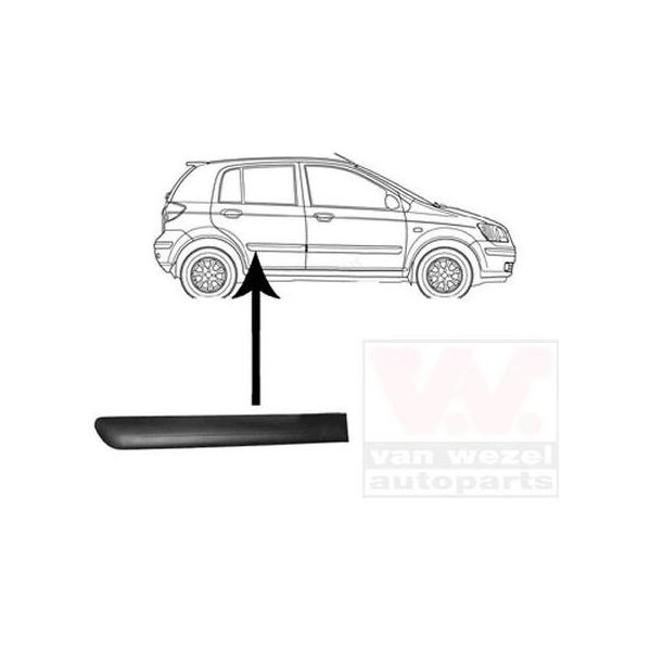 Van Wezel 8252426 - Oe 877321C500CA Modanatura Posteriore Destra Per Getz (Tb)-image