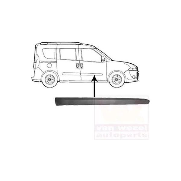 Van Wezel Modanatura Per Porta Anteriore Destra Modanatura Per Fiat Doblo Furgone/Station Wagon (263) 1638424-image