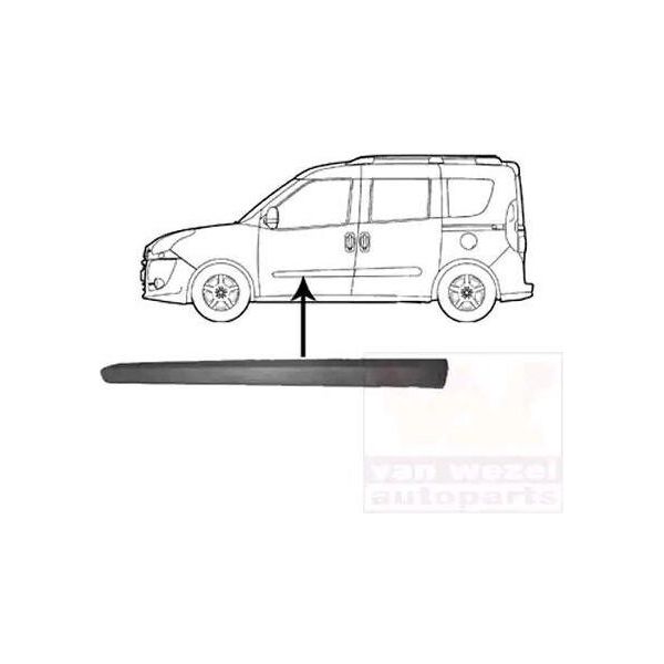 Van Wezel Modanatura Per Porta Anteriore Sinistra Modanatura Per Fiat Doblo Furgone/Station Wagon (263) 1638423-image